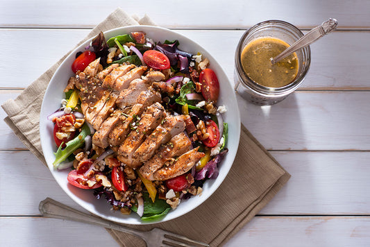 Grilled Chicken Salad w/ Honey Jalapeno Vinaigrette