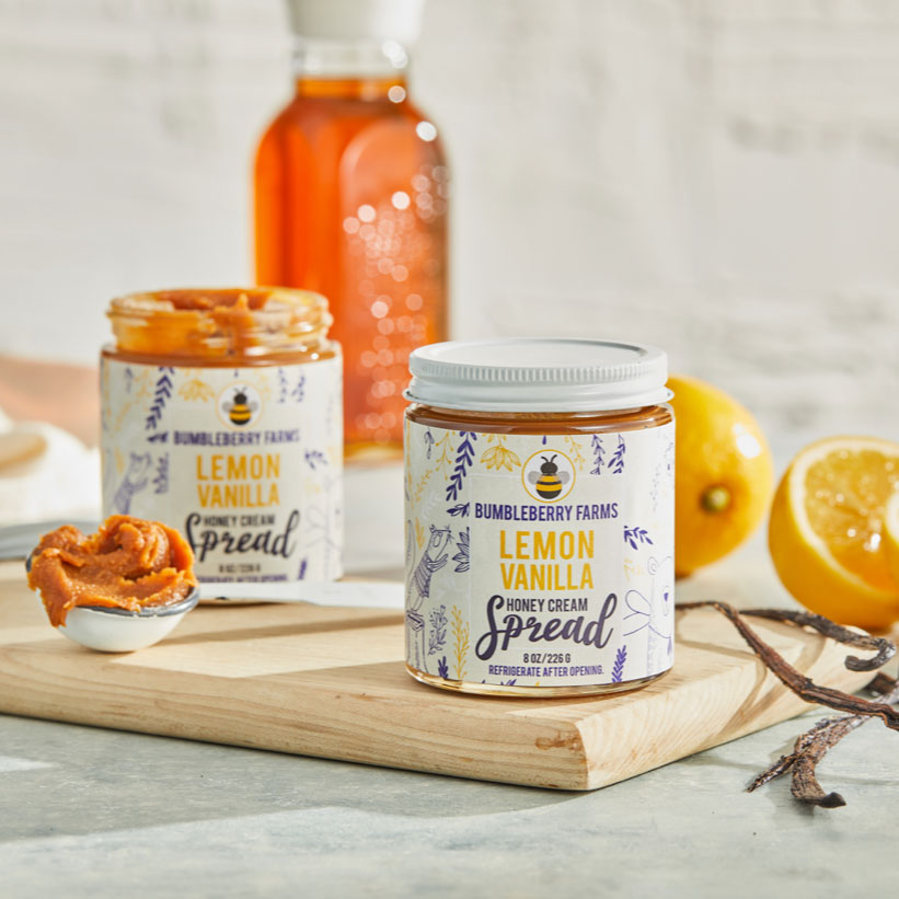 Lemon Vanilla Honey Cream Spread