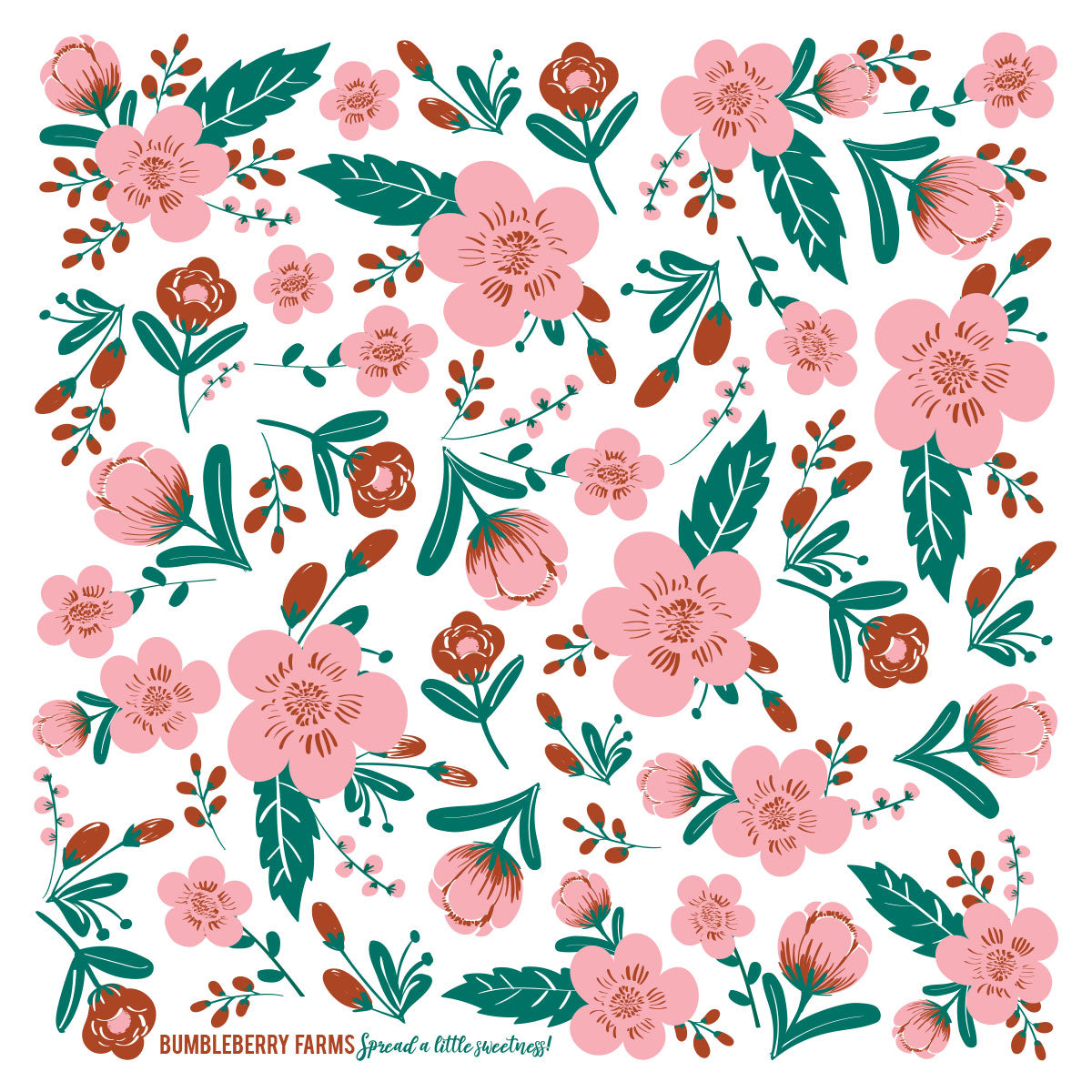 Pink Blossom Dish Towel