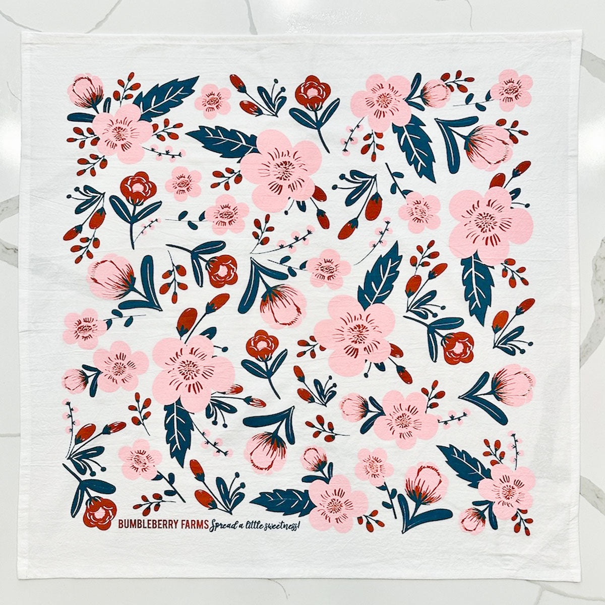 Pink Blossom Dish Towel